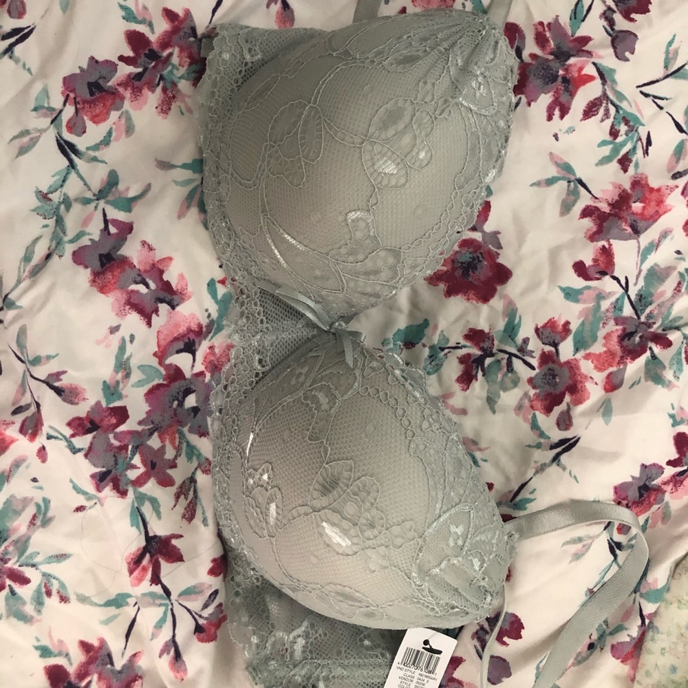 Lace double padded push up bra